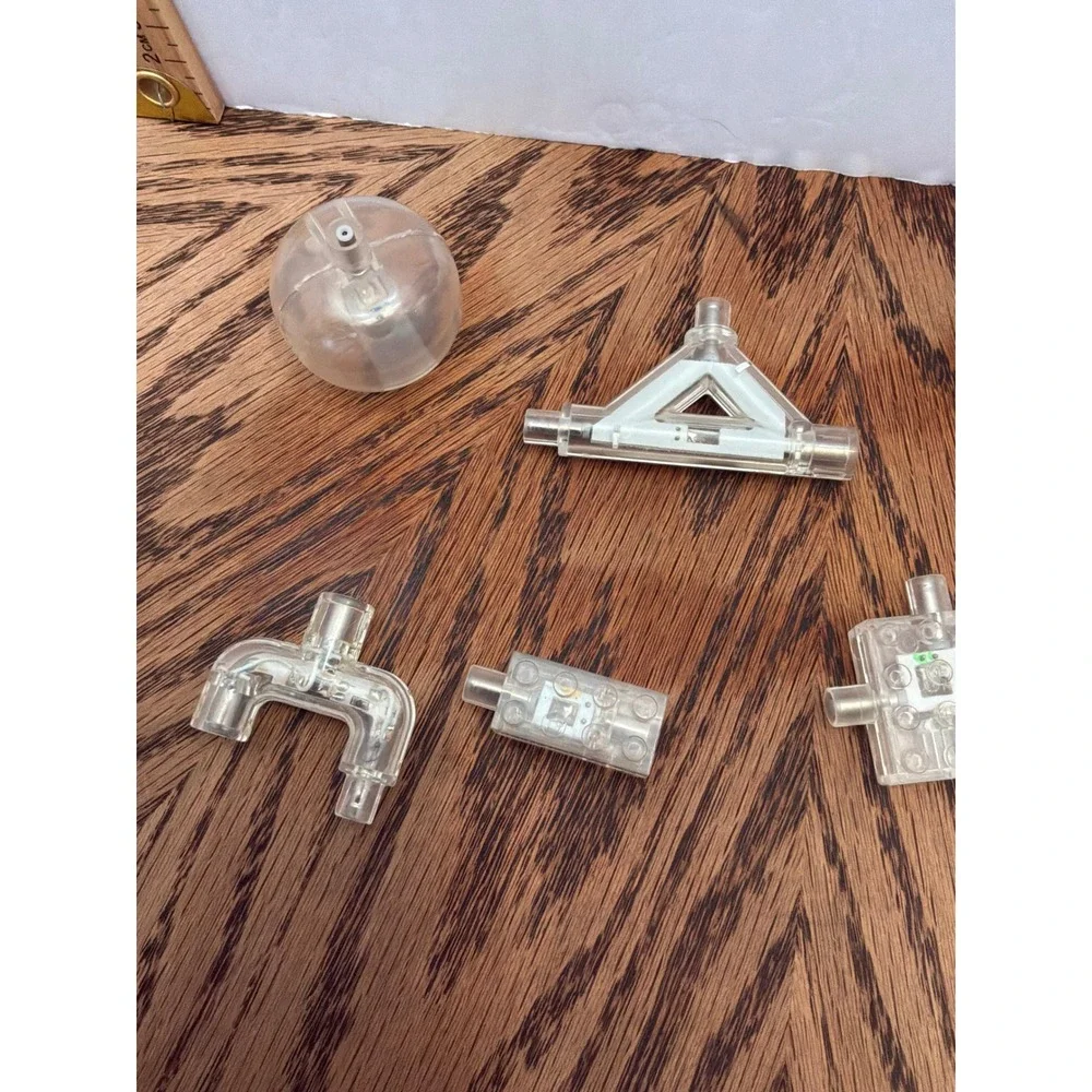 Laser Pegs Unisex Clear Light Up Building Blocks OS Clear